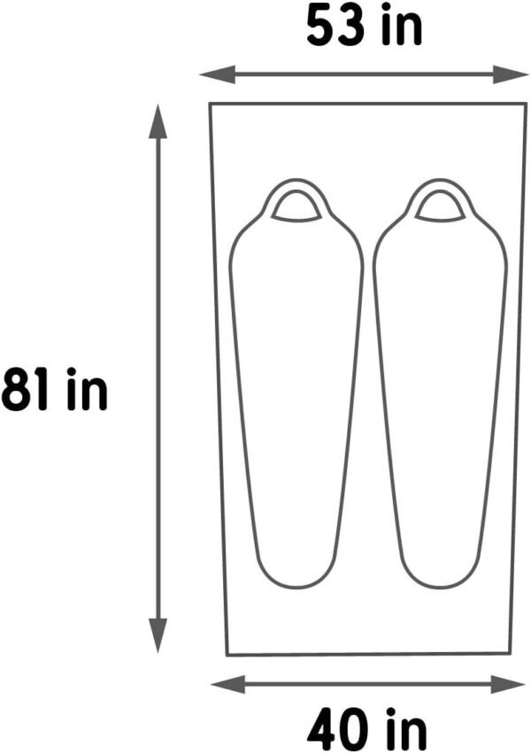 2 Footprint, Lightweight, Water Resistant, Fitted Ground/Camping Tarp Footprint  2 Person Tent