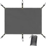 Tent Footprint Waterproof PU 3000 Easy Set up Heavy Duty Ultralight Tent Footprint for Camping,Hiking, Backpacking, Hammock, Beach Grey