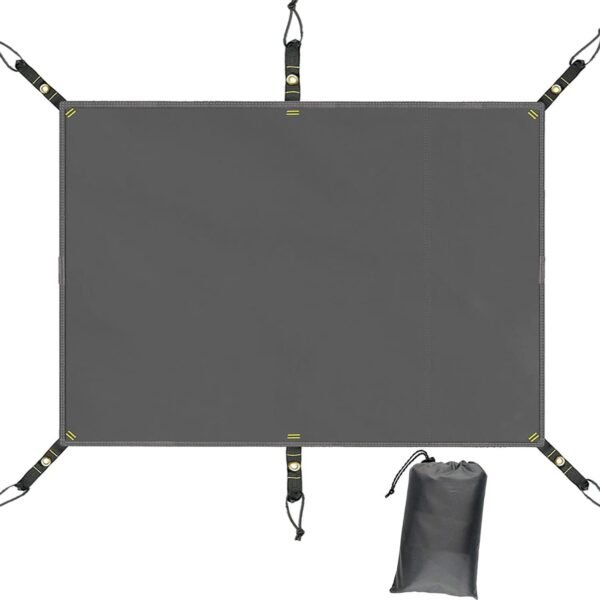 Tent Footprint Waterproof PU 3000 Easy Set up Heavy Duty Ultralight Tent Footprint for Camping,Hiking, Backpacking, Hammock, Beach Grey