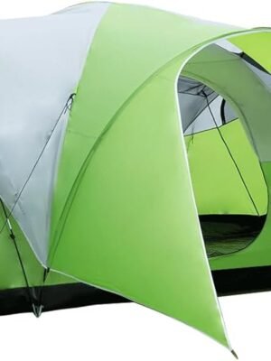 8-10 Person Family Camping Tent with Porch, Easy Setup for Outdoor Camping Picnic Backyard