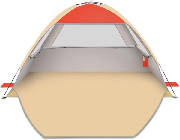 Beach Tent Sun Shelter for 3/4-5/6-7/8-10 Person with UPF 50＋ UV Protection, Lightweight & Easy Setup Beach Shade Canopy, Portable Beach Shade Tent Beach Cabana