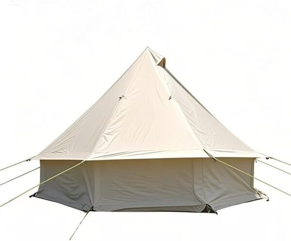 Spacious 4 Person Yurt Tent with Stove Jack, 4-Season Glamping Bell Tent, Waterproof 210D Oxford Cloth, for Family Camping & Outdoor Parties, 9.8x9.8x6.6 FT