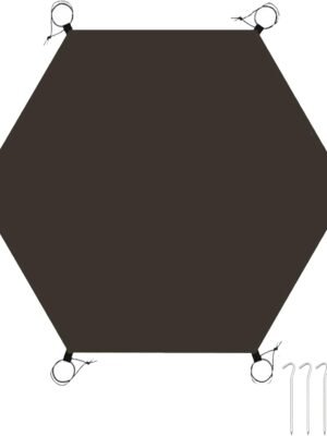 Large Hexagonal Tent Footprint Multifunctional Floor Mat Camping Gear Must Haves Hiking and Survival Gear Tarp Tent Moisture-proof Floor Mat