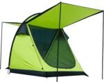 Revolutionary Single-Pole Ultra-Light 4-Person Tent: Double Door Ventilation, Spacious Layout & Economic Camping Solution, Without Awning Poles