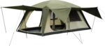 8-10 Person Camping Tent with 3 Door 2 Room Large Family Cabin Tents, Double Layer Waterproof Portable Glamping Tent, Big Tents for Outdoor Picnic Camping Hiking and Family Gathering