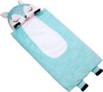 Kid's Nap Buddies Character Preschool Nap Mat, Toddler Sleeping Bag with Pillow for Daycare, Ages 3+