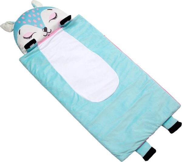 Kid's Nap Buddies Character Preschool Nap Mat, Toddler Sleeping Bag with Pillow for Daycare, Ages 3+