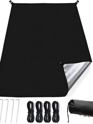 Tent Footprint, PU 2000 Waterproof Camping Tarp, Durable Tent Floor Saver for Hiking, Backpacking, Hammock, Beach and Picnic