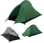 1-2 Person Lightweight Backpacking Tent - Waterproof Tent for 3 Season, Ultralight Camping Tent for Outdoor, Easy Setup for Sports, Hiking, Travel by
