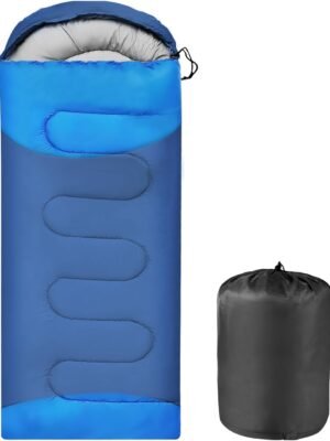 Sleeping Bags Portable Waterproof Camping Sleeping Bag for Adults Kids 4 Seasons Cold Weather or Warm Backpacking Hiking Travel Indoor Outdoor Use