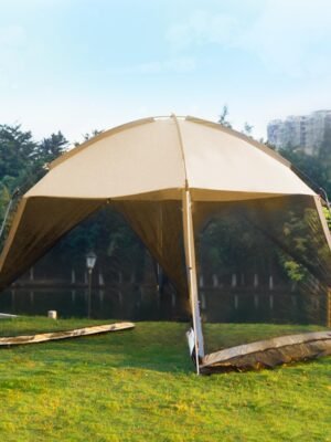 Screen House Tent 11x11 Ft Mesh Net, Outdoor Camping Screen Room Sun Shade Gazebo Shelter Included Carry Bag, Easy Setup & Waterproof, Perfect for Family Picnic, Backyards, BBQ and Party
