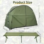 Cot Tent,Foldable Camping Cot with Tent,Portable Single Sleeping Camping Bed with Carry Bag,Versatile for Solo Campers and Outdoor Relaxation