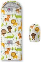 Kids Sleeping Bag for Boys Girls,Rocket Moon Print-Lightweight Warm Portable Outdoor Indoor-Waterproof Cold Weather Resistant Sleeping Bag for Camping Hiking