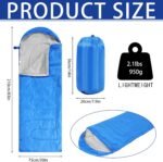 12 Pcs Camping Sleeping Bag Bulk for Adults Homeless 4 Seasons Cold Warm Weather Sleeping Bags Waterproof Lightweight with Compression Sack for Hiking Travel Outdoor (Multicolor)