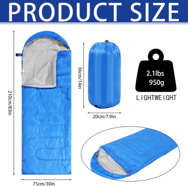 12 Pcs Camping Sleeping Bag Bulk for Adults Homeless 4 Seasons Cold Warm Weather Sleeping Bags Waterproof Lightweight with Compression Sack for Hiking Travel Outdoor (Multicolor)