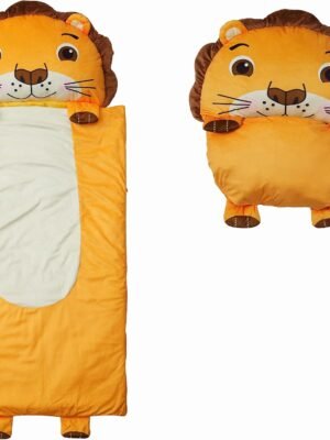 Kid's Nap Buddies Character Preschool Nap Mat, Toddler Sleeping Bag with Pillow for Daycare, Ages 3+