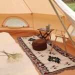 Luxury Cotton Bell Tent, Yurt Canvas Tent with Stove Jack, 4/6/8 Person Family 4 Season Camping