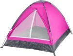 2 Person Camping Tent with Rain Fly and Carrying Bag - Lightweight Outdoor Tent for Backpacking, Hiking, or Beach Use by  (Pink)