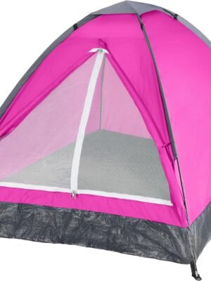 2 Person Camping Tent with Rain Fly and Carrying Bag - Lightweight Outdoor Tent for Backpacking, Hiking, or Beach Use by  (Pink)